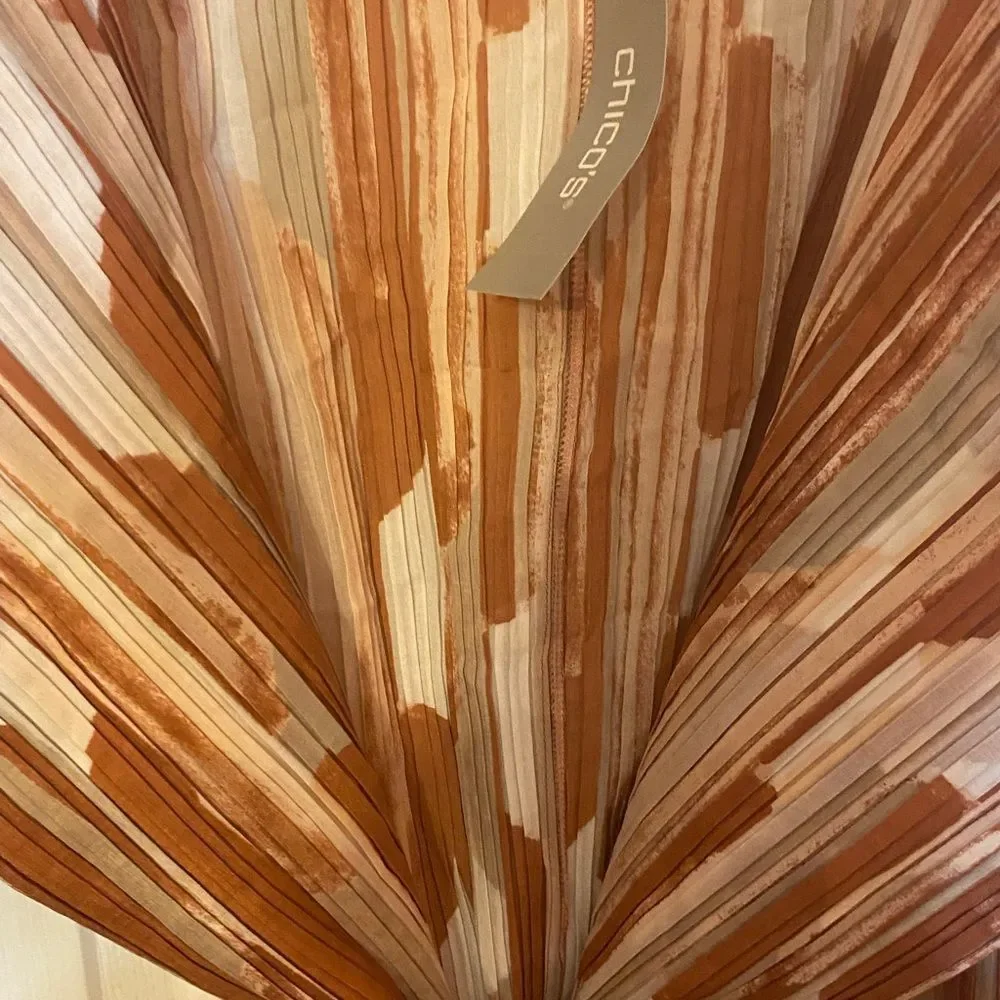 NWT Chico’s Travelers Collection Pleated Trench Jacket Duster - Picture 6 of 10